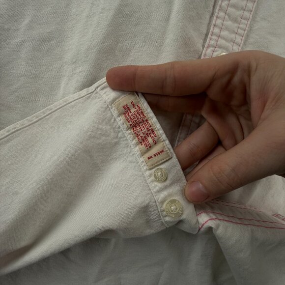 Brooks Brothers White Pink Small Button Up Shirt Men Supima Cotton Long Sleeve - Picture 12 of 16